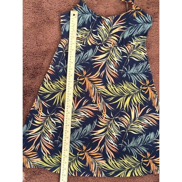 Tropical Leaf Print Dress Sleeveless, NWT, Small - Picture 8 of 8
